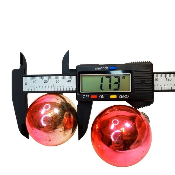 Lot of 12 Vtg Large Shiny Brite Mercury Glass Pink Christmas Ornaments Holiday - Picture 11 of 12